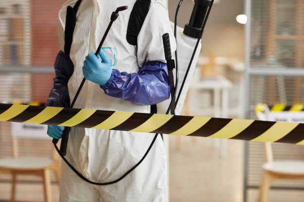 Professional Sewage Cleanup technician working in Lancaster, OH